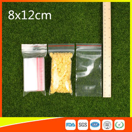 중국 Ldpe 플라스틱 재사용할 수 있는 Ziplock는 다채로운 선을 가진 8x12 cm를 자루에 넣습니다 협력 업체
